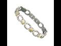 Sabona Silver Horseshoe Duet Magnetic Bracelet
