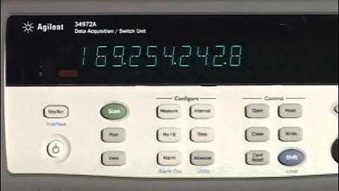 Agilent Technologies 34972A Product Demonstration
