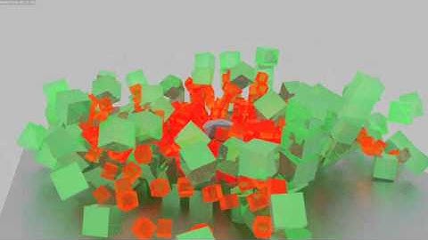 Blender 2.59 Cycles physics and materials test