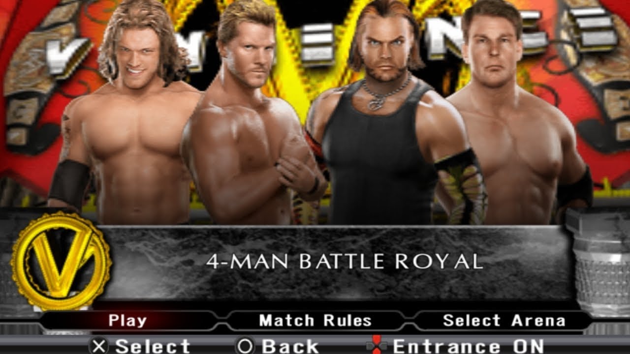 Fatal 4 Way Elimination Match: Edge vs Chris Jericho vs Jeff Hardy vs JBL WWE SmackDown vs Raw 2009.