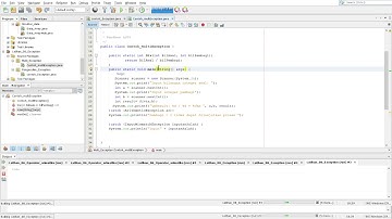 Ch #8 OOP Try   Catch; Exception Handling   Netbeans 8 Muhammad Adyatma Rizky Subardjo