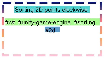 Sorting 2D points clockwise