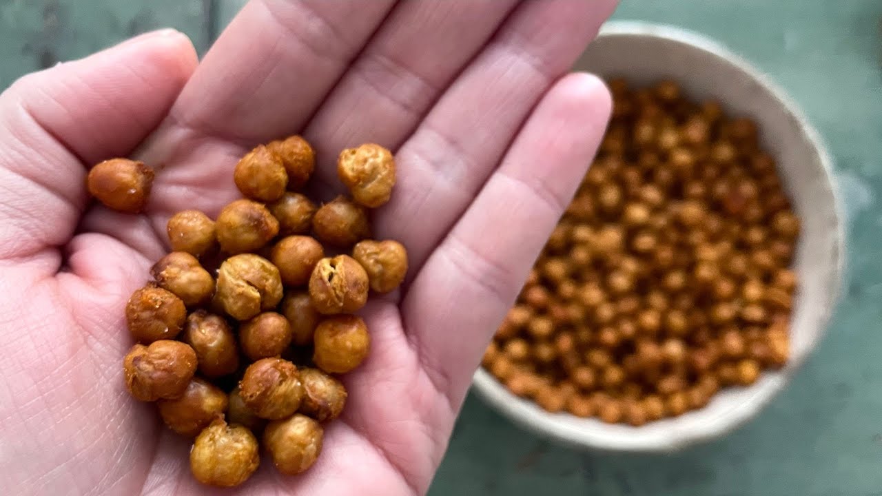 Kichererbsen im Airfryer: Kichererbsen Snack aus der Heißluftfritteuse