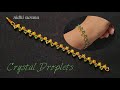 ⚜️ Crystal Droplets || How to make Rondelle Bracelet/ Pulsera Tutorial Diy (0408)