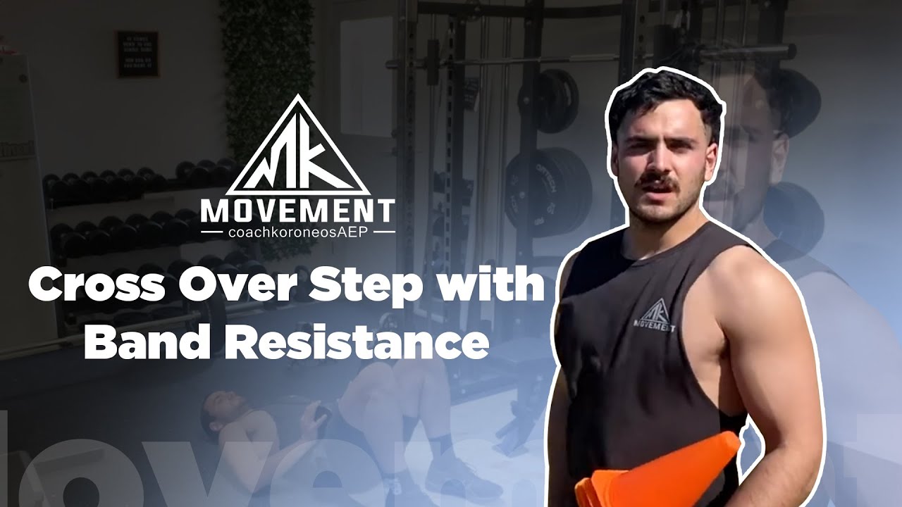 Cross Over Step with Band Resistance - YouTube