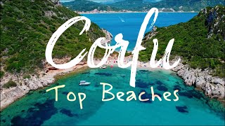 🌴TOP 10 Beaches & Attractions in Corfu 🇬🇷 Drone footage