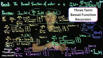 Recursion Relation for Bessel Functions