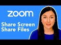 Zoom: How to Share Your Screen & Share Files
