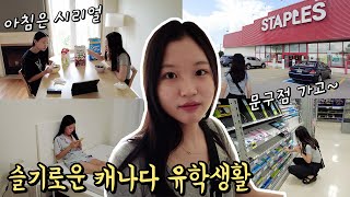 🇨🇦캐나다 유학vlog 음이유니의 방학 일상~ 처음 캐나다 문구점을 갔는데.. 아니 이게 문구점이 맞아? 원하는게 하나도 없어요😂 뭐 하나 쉽지 않은 유학생활!!│헬로음이유니