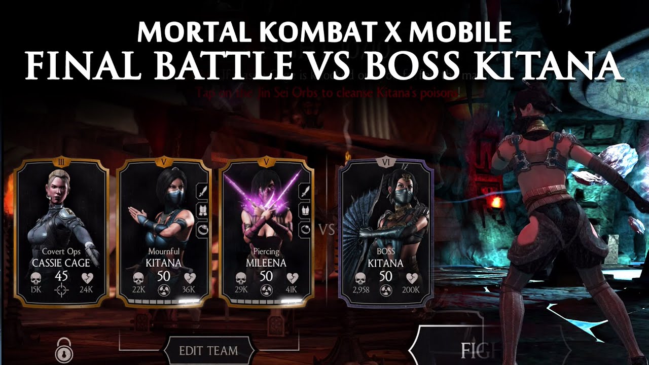 Mortal Kombat X Mobile Gameplay - Final Tower BOSS Kitana (iOS) - 