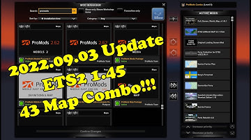 【Content void】43Maps -  ETS2 1.45 Big Map Combo (2) Load Order | ProMods, EAA, RoExtended, RtA