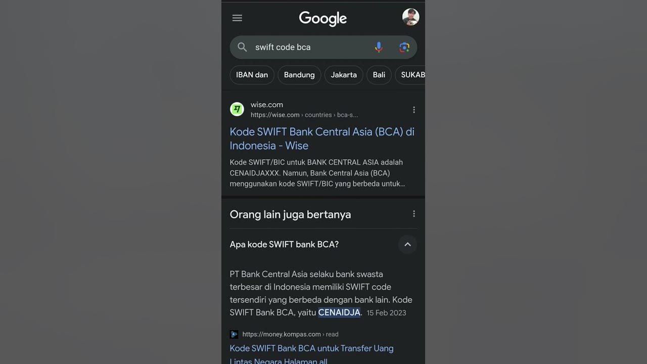 Swift code bank bca terbaru youtube