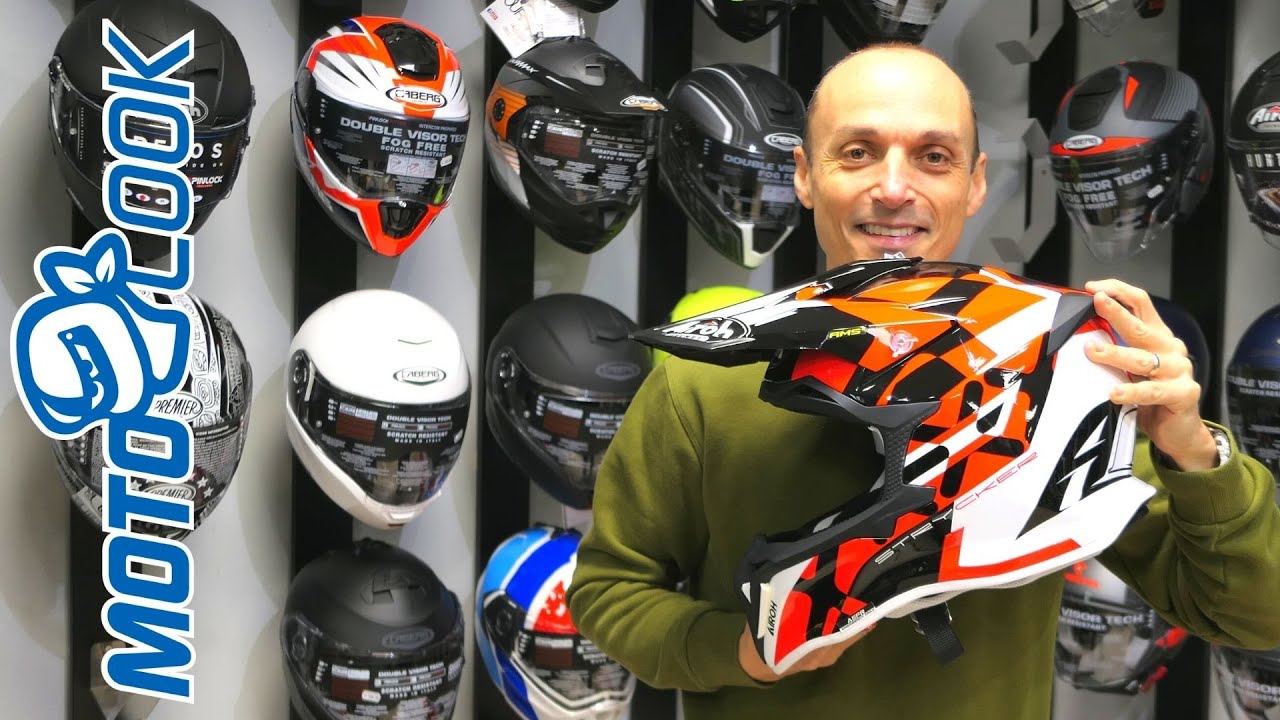 Airoh Strycker recensione casco off road Motolook Voghera - YouTube