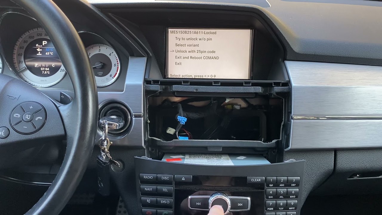 NTG4.5 entering Antitheft code