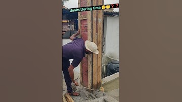 Deshuttering time⏰ period of column 🤔🤔❓ #civilengeenring #constraction