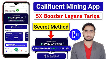callfluent 5x booster | Callfluent Mining App | ice network mining app | Ice Network new project