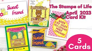 The Stamps of Life April 2023 Clubs | LemonadeStamp2Stamp | 5 Cards