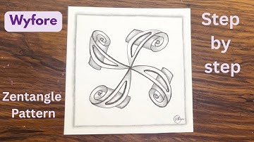 Amazing And Creative WYFORE Tangle Pattern | Step By Step Drawing Tutorial For Beginners