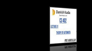 CS402 Theory of Automata by Sir Habib Ullah Qamar Lecture 01 in Urdu / Hindi