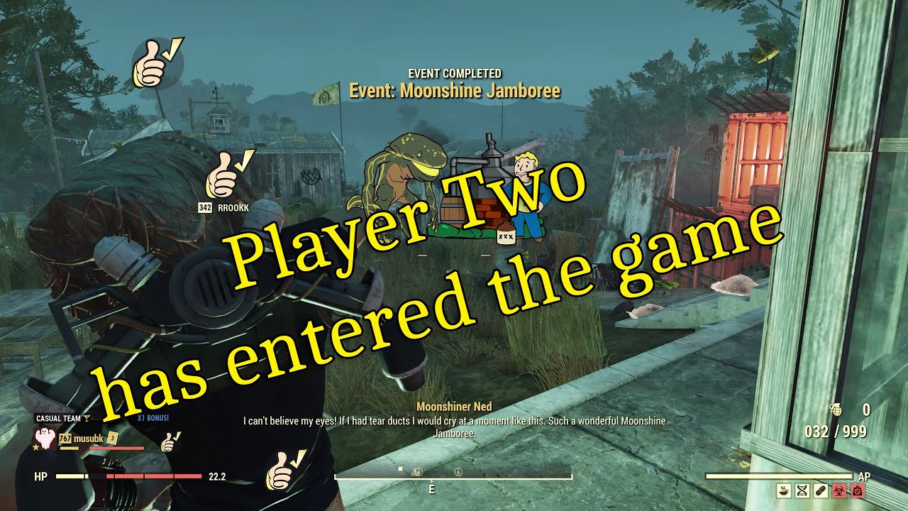 FO76 Moonshine Jamboree Shotgun / Chainsaw Duo YouTube