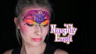 Naughty Emoji Face Painting Tutorial