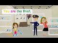 Ella is a thief  simple english story  comedy animated story  ella english