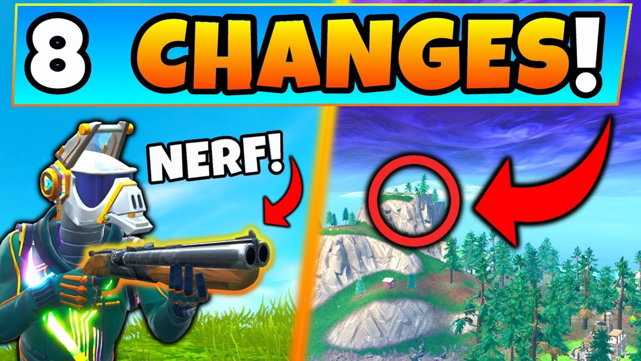 Fortnite Update 8 Secret Changes In Season 6 Ft Double Barrel - fortnite update 8 secret changes in season 6 ft double barrel map changes in battle royale