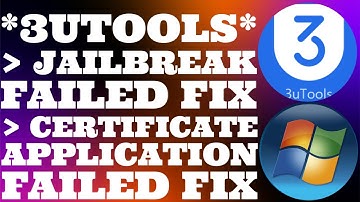 Fix 3utools jailbreak failed 2025 | Fix certificate application failed 3utools | JB iOS 9.3.5/10.3.4