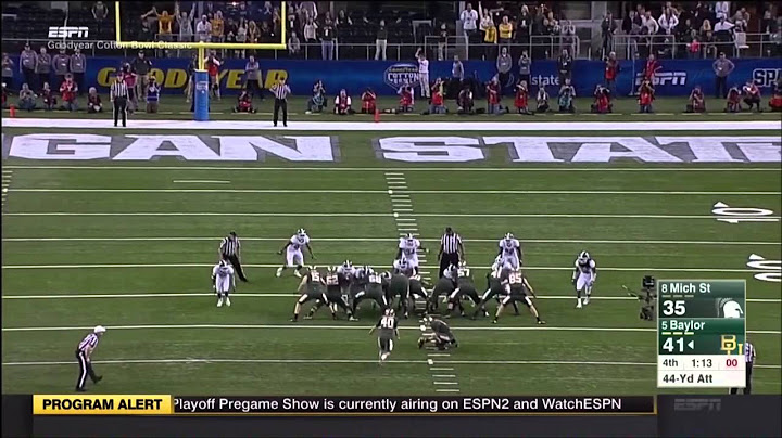 1/1/2015 - Michigan State 42 Baylor 41 Highlights