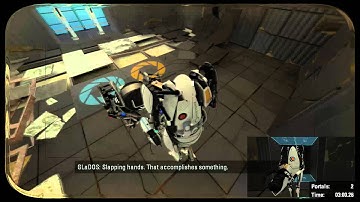 Portal 2: Co-Op - Least Portals | 3-5 Bridge Fling | 5 Portals