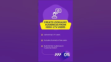 Create Lookalike Audiences from High-LTV Users