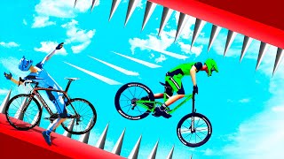 تحدي الدراجات المستحيل - اكثر لعبة جلطتني بالعالم !!!!!  Descenders 🏍🔥