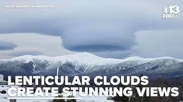 What are lenticular clouds and how do they form?