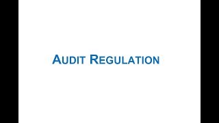 Audit Regulation