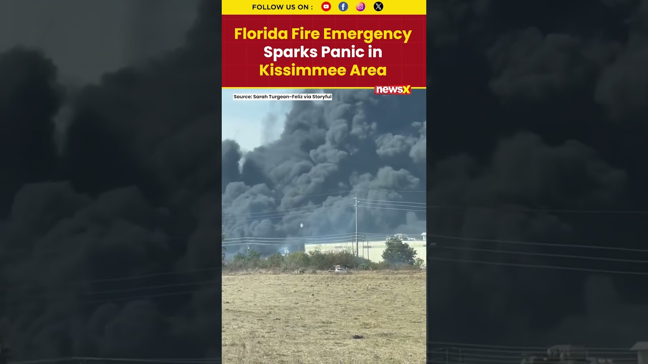 Viral Video Shows Huge Smoke Clouds Rising Over Kissimmee Fire Zone 