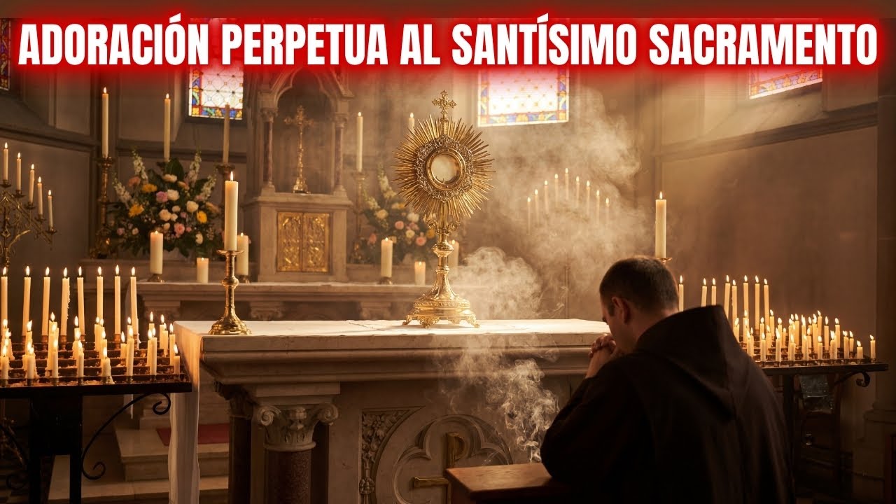 🕯️ ADORACIÓN PERPETUA AL SANTÍSIMO | CANTO GREGORIANO 24/7