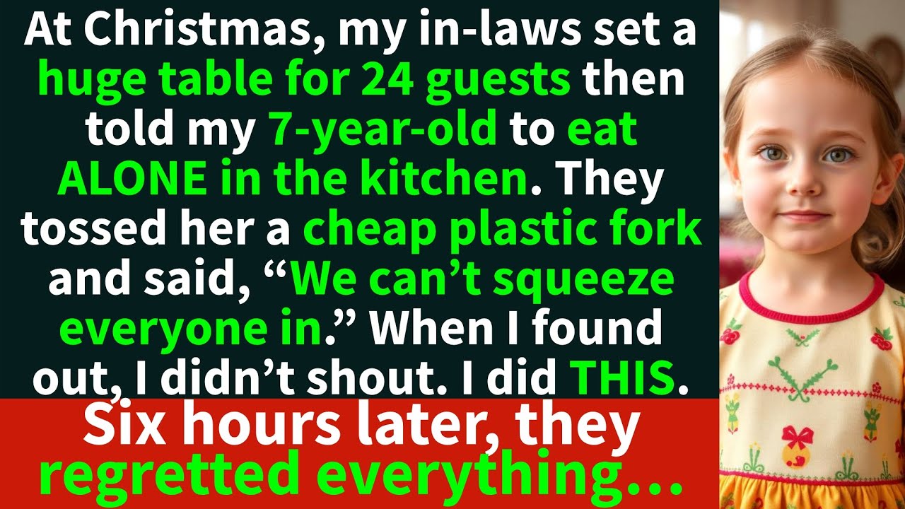 “We can’t squeeze you in,” my in-laws told my 7-year-old and made her eat alone at Christmas.