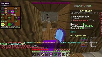 buttons 5/5 dungeonbreaker route (hypixel skyblock)