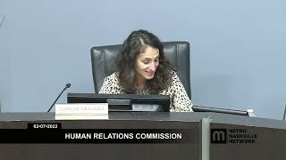 02/07/22 Human Relations Commission