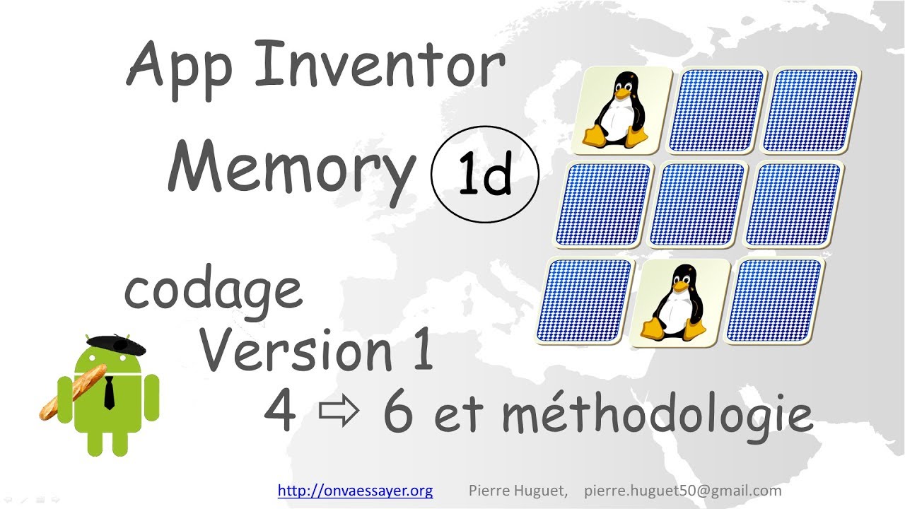 Memory avec App Inventor 1d - YouTube