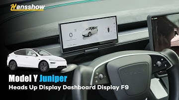 Model Y Juniper Heads Up Display Dashboard Display F9 9 Inches Touch Screen Instrument Cluster