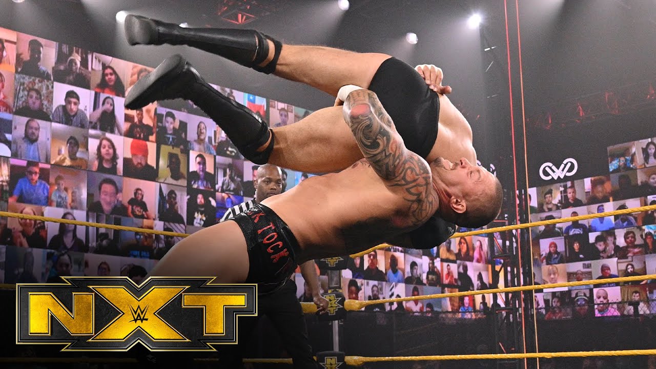Bálor & Kross w/Scarlett vs. Lorcan & Burch – NXT Tag Team Title Match: WWE NXT, March 17, 2021
