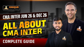 CMA Inter June & Dec 2026 Complete Guide 🔥 | All about CMA Inter