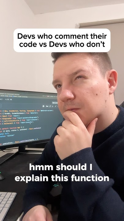 Devs who comment their code vs devs who don’t #developer #coding # ...
