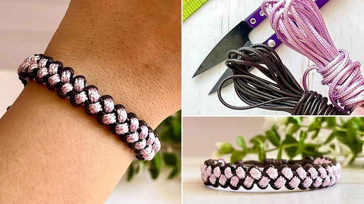 DIY Macrame Bracelet modified square knot | AMAZING Macrame Bracelet Tutorial