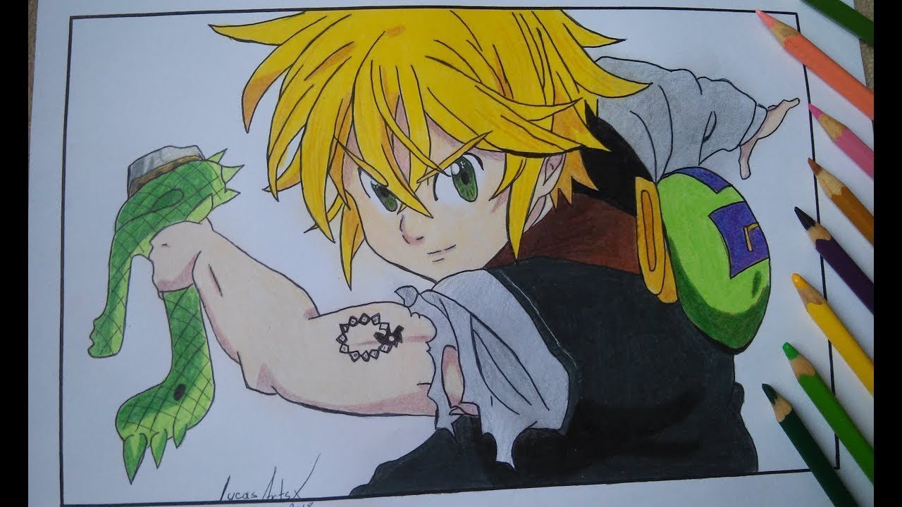 como desenhar o meliodas desenhar meliodas