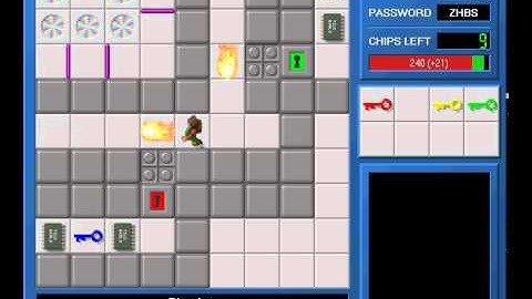 CCLP1 level 36 solution - 219 seconds