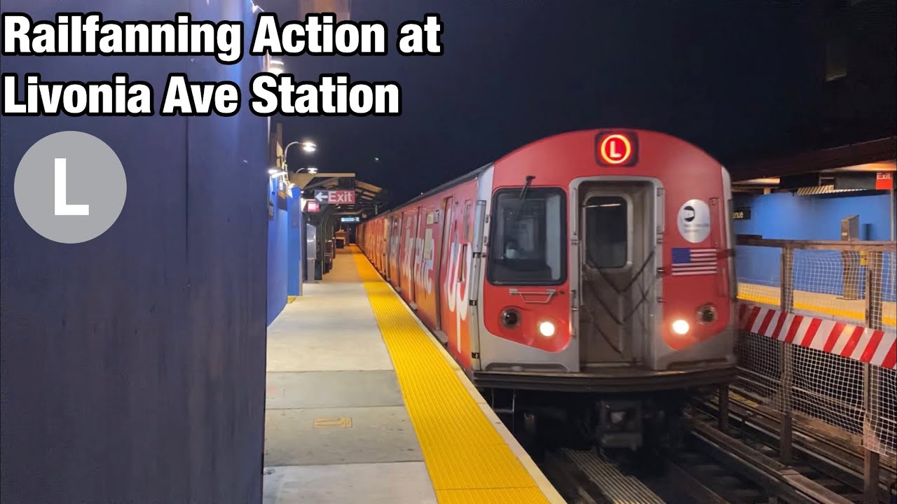 Railfanning Action at Livonia Ave Station