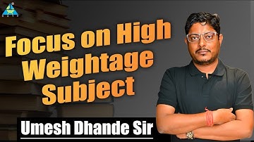 Focus on High Weightage Subject | Dhande Sir  #gate2024 #gatestrategy
