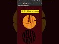 3D Text Hella World in Adobe Illustrator cc Tutorial ‎ #music #song #adobefirefly #anime #edit